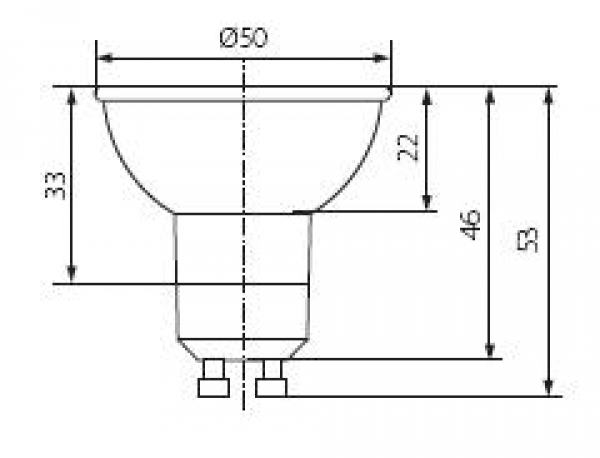 Kanlux Halogenleuchtmittel Reflektor 10815-JDR+A 50W GU10